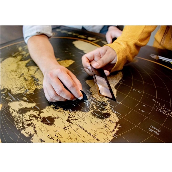Large World Scratch Off Map with Extras - Picture 3 of 10